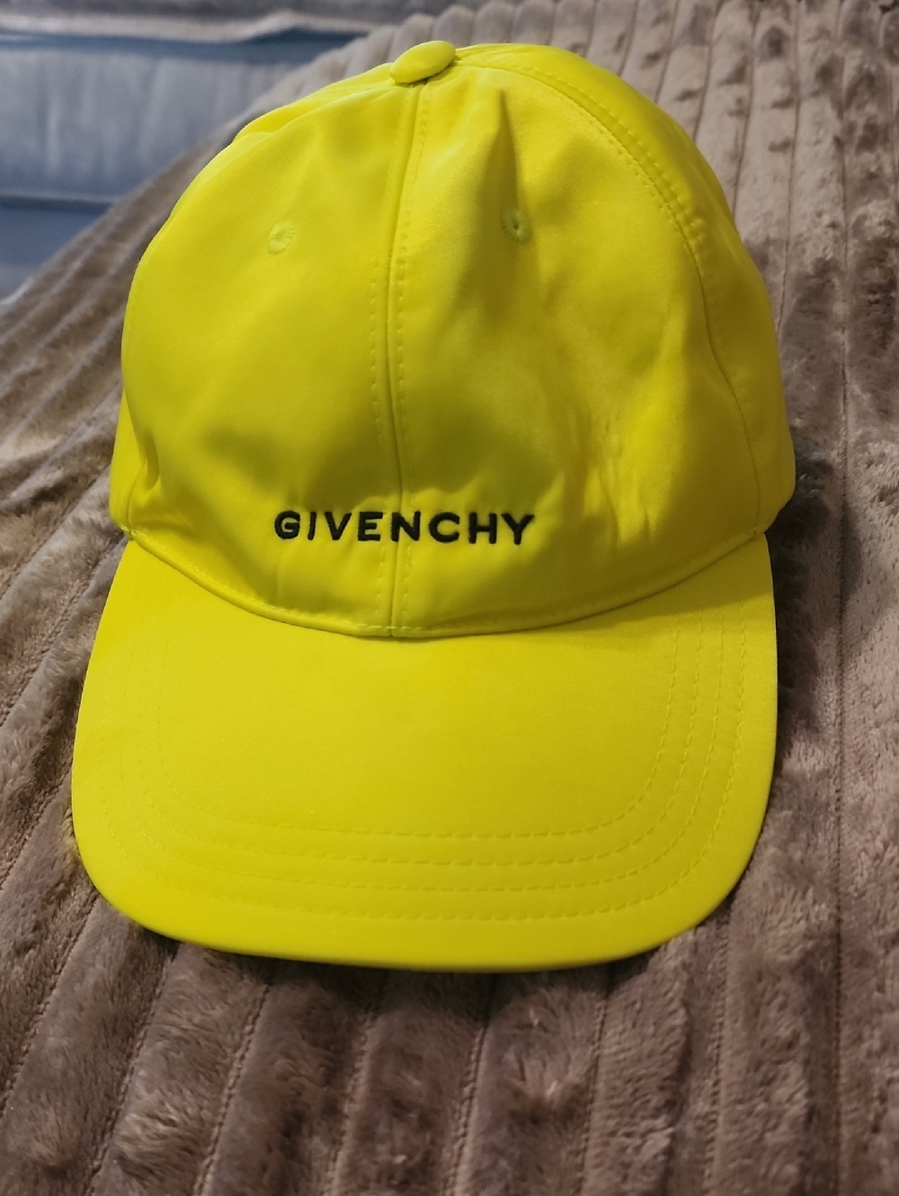 Givenchy Bright Yellow Logo Baseball Cap